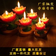 Lotus Lamp Smokeless Red Candle Buddha Butter Lamp Lotus Lamp Lotus Candle Lamp