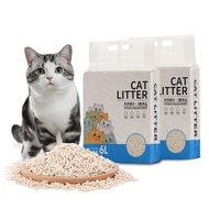 Tofu Cat Litter 6L/1.6kg - Cat Tofu Premium Super Clumping Natural Litter Tofu Cat Litter Sand Pasir