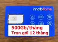 SIM 4G mobifone 500GB/tháng TRỌN GÓI 12 tháng Có hỗ trợ Esim - Sim chưa kích hoạt