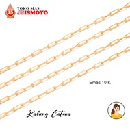 Kalung Emas 10 Karat Catena Polos J5 Ismoyo