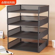 storage box organiser book shelf desk organiser A4 Desktop File Rack Data Rack File Frame Multi-Laye