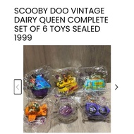 The 1999 Scooby-Doo Dairy Queen (DQ) Kids Pick-nic Meal Toy  Full Set of  6pcs