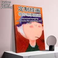 Custom Poster With Frame Hanging Canvas Painting Print Painting Custom Bedroom Decoration Including 