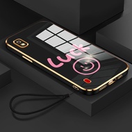 Casing HP For Samsung Galaxy A10 A10s M01s Case Casing Emoticon Lucky Pattern Casing Cellphone Casin