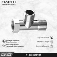 CASTELLI T KONEKTOR SAMBUNGAN KRAN/SHOWER T-CONECTOR 1445364 - Ladang Pingit