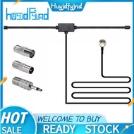 FM Radio  FM F-Head Sheep Horn  for Car FM TV Radio Station 75 Ohms F Female to TV3.5 Mono