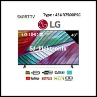 LED TV LG 43 Inch 43UR7500PSC - 43UR7500 Real 4K Smart UHD TV