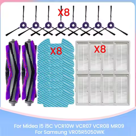 B64BFor Midea I5 I5C VCR10W VCR07 VCR08 MR09 for Samsung VR05R5050WK Replacement Parts Brush Hepa Fi
