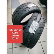 新New Tayar 195/55R15 2026Y YOKOHAMA AD09 195/55/15 MADE IN JAPAN TIRE MYVI JAZZ VIOS PERSONA CITY