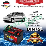 Münster Robust MF CMF DIN75 | DIN75L | 57539 (75AH) Car Battery Bateri Kereta for Opel Zafira A 1.8 