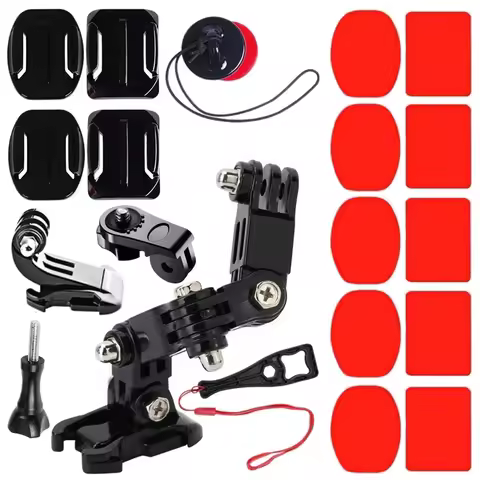 Motorcycle Helmet Mount Holder Accessories Kit for GoPro Hero 13 12 11 10 9 8 Insta360 AKASO SJCAM S