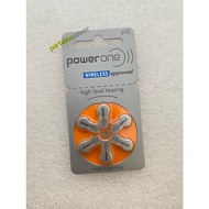 P13 Hearing Aid Battery PowerOne Zinc Air 1.45V PowerOne P13 Battery - Bateri Alat Pendengaran (Orig