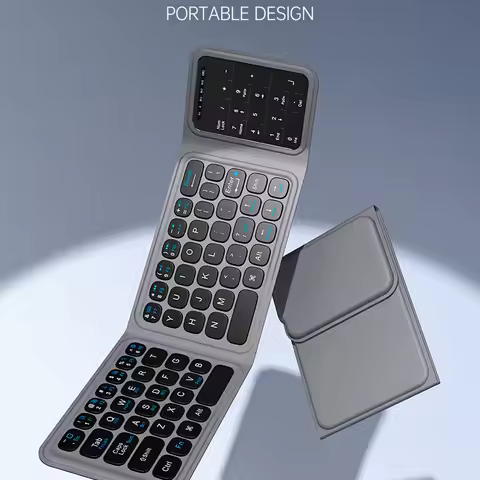 WiWU Universal Tablet Keyboard Foldable Wireless Keyboard for iPad Air 11 13 Compact Keyboards for i