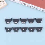 [Dhin] 10Pcs  Plastic CR2032 2032 3V Half-Round Cell Coin Vertical Battery Holder Battery Soet Case 