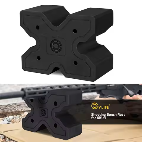 CVLIFE Rifle X-Block Shooting Rest Gun Block Mount Lightweight and Portable Shooting Clamp EVA Foam 