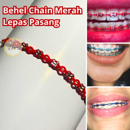 Behel Viral Lepas Pasang Sendiri Power Chain Warna Merah ATAS