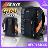 Grays G150 Hockey Backpack Grays Hockey Bag G150 Beg Kayu Hoki Black Orange