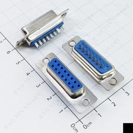 [5 Pieces]- DB15 Port 15 Pins Straight 2 Rows Solder Wire Connector Smart Components