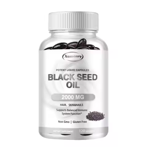 Vegan Black Seed Oil Capsules - Pure Cold Pressed - Black Cumin Seed Oil Capsules, Non-GMO Vegan Bla