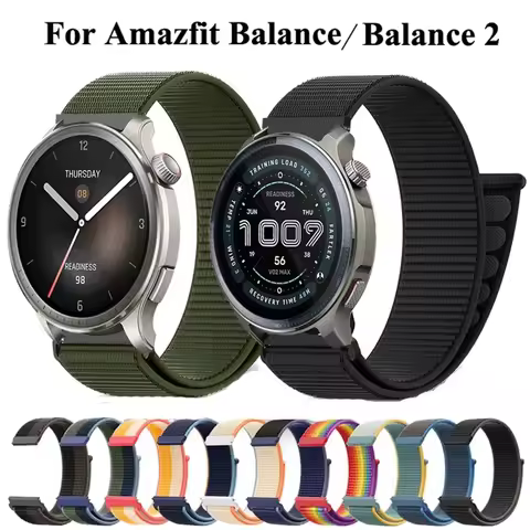 for Amazfit Balance/Balance 2 Strap for Amazfit Bip 6 Band Nylon Bracelet for Amazfit Bip 5/Bip 5 Un