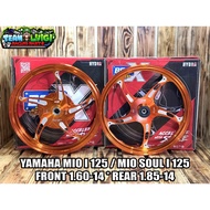 BOM X HYDRA CNC MAGS 14s 5 SPOKES YAMAHA MIO I 125 / MIO SOUL I 125 (100% THAILAND MADE)