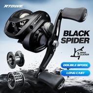 BEARKING RTBLUE BLACK SPIDER Fishing Reel Double Spool Baitcasting Reel Fishing Reel 7.1:1 High Spee