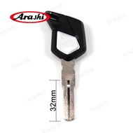 Arashi 32mm Motorcycle Uncut Blade Blank Key Accessories For MV Agusta F4 Plastic & Aluminum