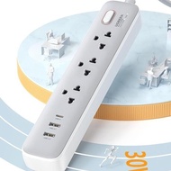 Ugreen Power Strip 3 Port + Type C 30W Charger