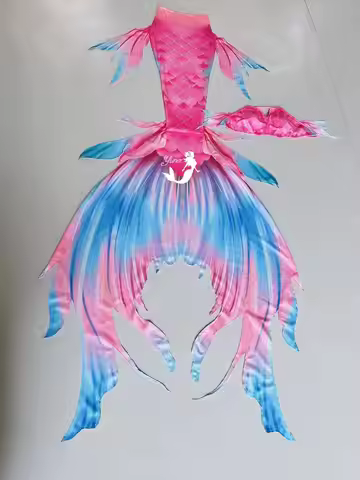 Tailor-Made Chinese-Style Mermaid Swimsuit for High-Definition Fish-Tail Diving and Freediving in an