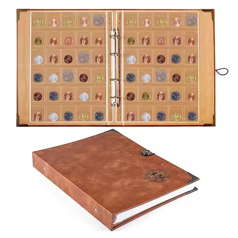 1Pcs Banknote Coin Book Ancient Copper Coin Storage Book Coin Protection Book Commemorative Coin Col
