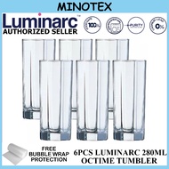 Luminarc Octime 6pcs 280ml Highball Glass Set / Set Gelas Luminarc / Luminarc Tumbler Set / Luminarc