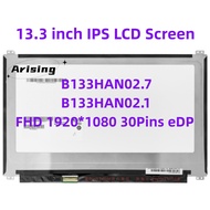 13.3" IPS Laptop LCD Screen B133HAN02.1 B133HAN02.7 for ASUS UX305 UX360CA UX360C 99% sRGB LED Display FHD1920x1080 30pin eDP