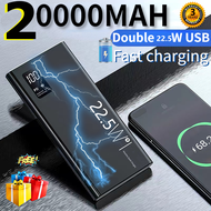 PD 22.5W powerbank 20000mAh Portable mini power bank fast charging Type c battery For Apple Xiaomi Android