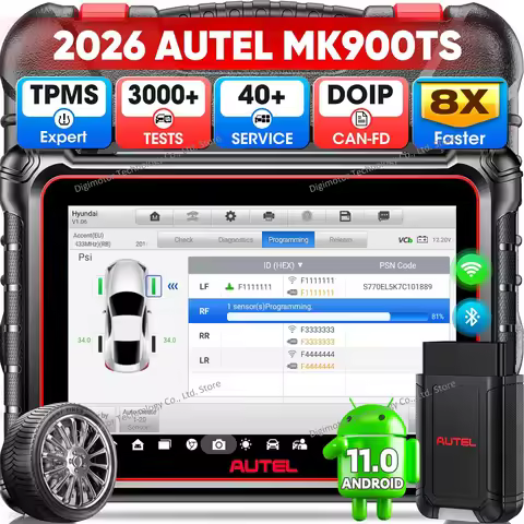 Autel MaxiCOM MK900TS TPMS Scanner Automotive Diagnostic Scan Tool, Program Autel Mx-sensor, 3000+ T