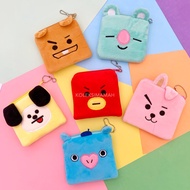 BT21 BTS Fur Pillow Wallet