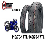 ยางนอกมอเตอร์ไซค์ขอบ17 110/70-17&140/70-17(หน้าหลังยางนอกไม่ใช้ยางใน) Quick GR390
