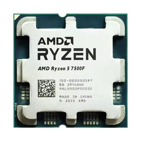 AMD Ryzen 5 7500F R5 7500F New 3.7GHz 5NM L3=32M 100-000001015 Socket AM5 Tray but without cooler