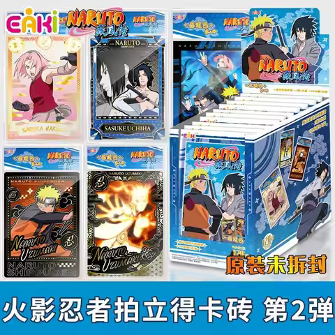 EAKI Genuine Naruto Acrylic Collectible Card, Polaroid Card, Brick, Naruto Sasuke Children's Gift