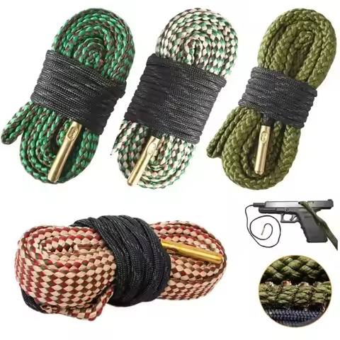 1pcs Gun Cleaning Kit Hunting Gun Bore Cleaner Snake 12GA .308 .22 .223 .38 Caliber 5.56mm 7.62mm 16