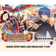DRAGON EMPIRE SINGLE CARD ENGLISH DZBT-11 (C/R)
