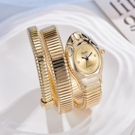 Creative Snake-Shaped Ladies Watch Spring Bracelet Snake Head Watch Quartz Watch Women's