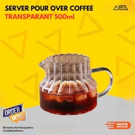 Transparent Pour Over Coffee Server 500ml