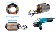 Cuộn điện / Stator máy mài góc MAKITAA 9556 (lỗ 32mm - dài 56mm)