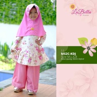 LABELLA Muslim Children's Pants Set in Cream Pink