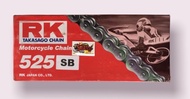 โซ่ 525-120ข้อ สีดำ(สีเหล็ก)ไม่มีโอริง RK