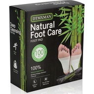 100 Packs Bamboo Foot Pads, Natural Cleansing, Promoting Sleeping, Suitable for Daily Relaxation Foo