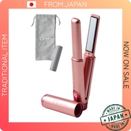 【From Japan】05ZIP feature: Travel God Item No.2 — Agetuya Cordless Mini Hair Iron III (Pink) — PSE-c