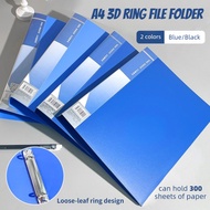 3D Ring File A4 Fail Kulit Keras PVC A4 Binder Fail Dokumen Pejabat Office Stationery 35mm