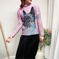 ▪️富貴選物FUGUEI▪️ 三宅一生ME 藝術家聯名 橫尾美美 粉色貓咪上衣