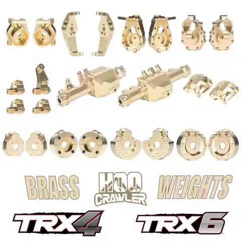 TRX4 Brass Portal Axle Drive Housing Brass Heavy Duty Counter Weight Set for 1/10 RC Crawler TRX-4 T